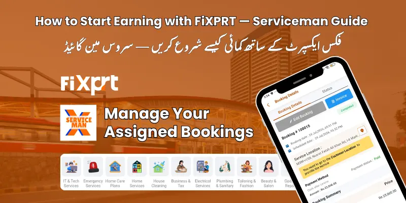 How to Start Earning with FiXPRT — Serviceman Guide